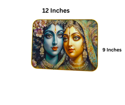 Sksc Radha Krishna Premium Quality Wall Photo Frame Size 9x12 Landscape
