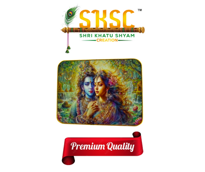 SKSC RADHA KRISHNA  PREMIUM QUALITY CRYSTEL PHOTO FRAME  SIZE 9X12 RACTANGULAR