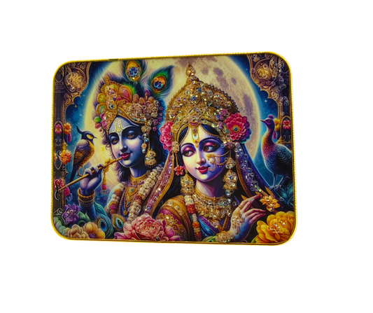 Radha Krishna Premium Quality Wall Photo Frame Size 9x12 Landscape