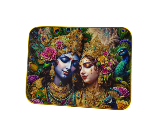 Radha Krishna Premium Quality Wall Photo Frame Size 9x12 Landscape