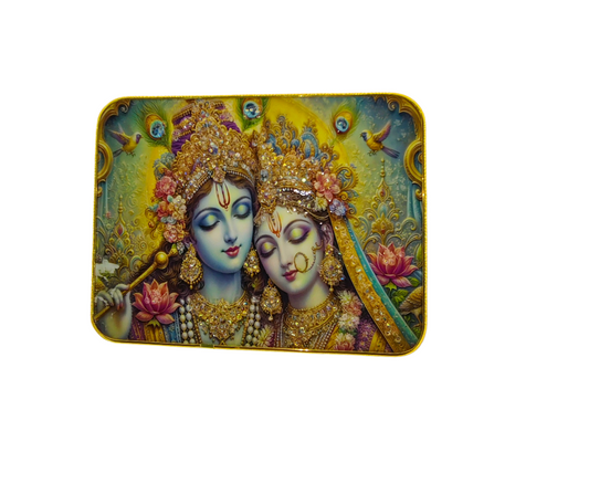Radha Krishna Premium Quality Wall Photo Frame Size 9x12 Landscape